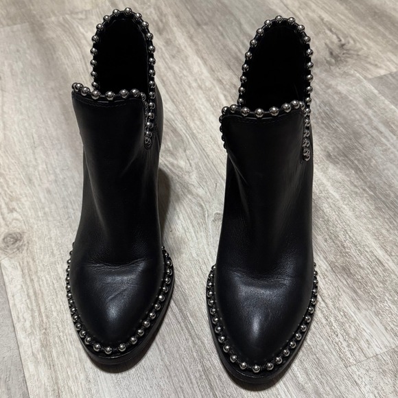 ALEXANDER WANG Gabi Cutout Leather‎ Booties size 5.5 - Picture 2 of 11